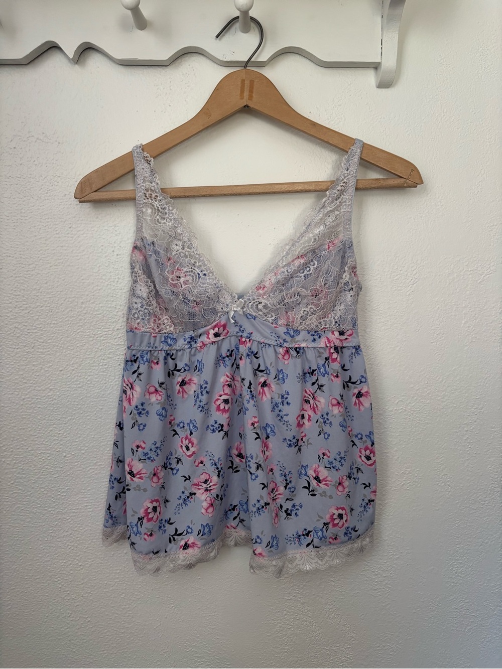 Laura Ashley Floral Lace Cami Tank Top M Cottagecore Coquette Feminine Babydoll